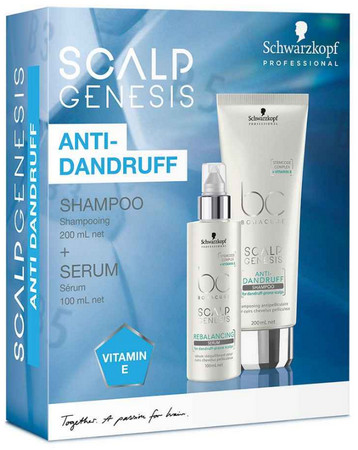 Schwarzkopf Professional Bonacure Scalp Genesis Anti-Dandruff Anti-Dandruff Duo Pack sada pro vlasy s lupy