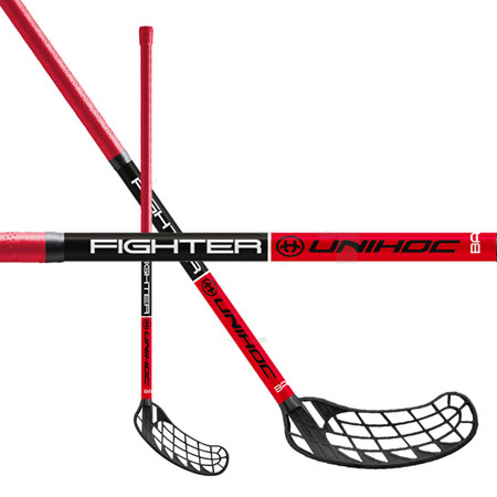 Unihoc Basic FIGHTER 35 red/black Florbalová hokejka