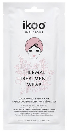 IKOO Infusions Thermal Treatment Wrap Color Protect & Repair Maske für geschädigtes Haar