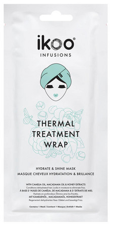 IKOO Infusions Thermal Treatment Wrap Hydrate & Shine Maske für Feuchtigkeit und Glanz