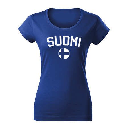 Necy SUOMI BLUE T-shirt WOMAN Tričko