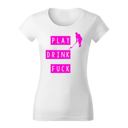 Necy PLAY DRINK FUCK T-shirt WOMAN T-shirt