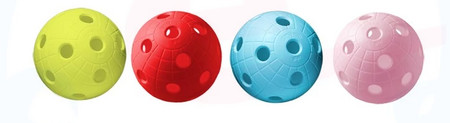 Unihoc Basic Ball DYNAMIC 100pcs 4 colors Florbalový míček