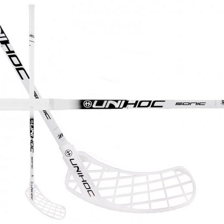 Unihoc SONIC Feather STL 26 white/black Floorball stick