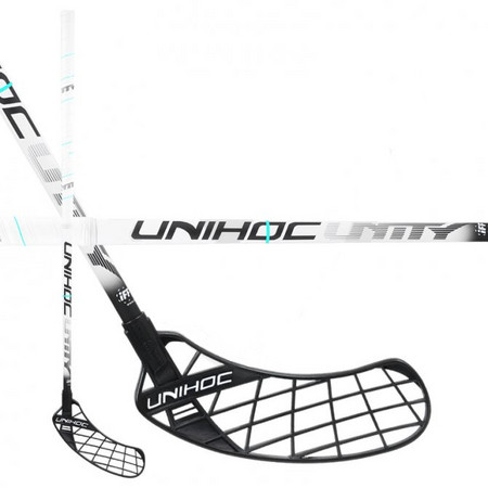 Unihoc UNITY Oval Light 26 white/black Florbalová hokejka