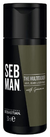 Sebastian Seb Man The Multitasker 3 in1 Shampoo šampón na vlasy, fúzy a telo