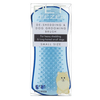 Tangle Teezer Pet Teezer Small De-Shedding Brush 1 ks, Navy and Sky Blue