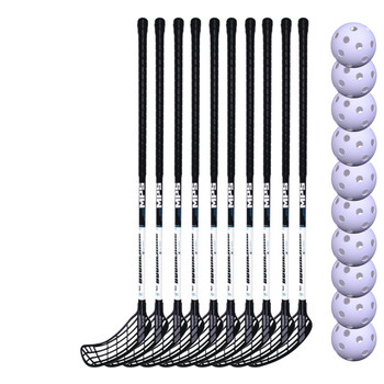 MPS Boomerang 30 set čierna / modrá, 95cm (=105cm), 7x ľavá + 3x pravá, (13 - 15 rokov)