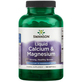 Swanson Liquid Calcium/Magnesium 100 ks, gélové tablety