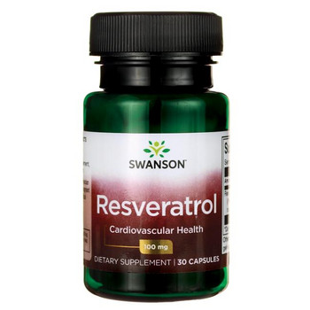 Swanson Resveratrol Resveratrol 100 30 ks, kapsle, 100 mg