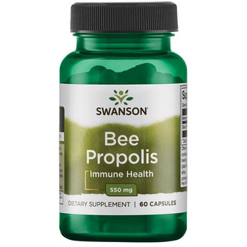 Swanson Bee Propolis 60 ks, kapsule, 550 mg