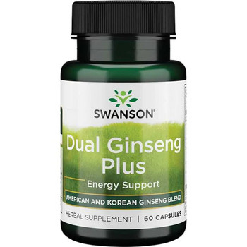 Swanson Dual Ginseng Plus 60 ks, kapsle