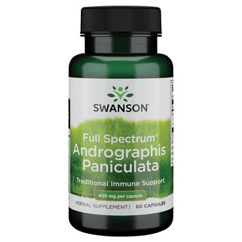Swanson Full Spectrum Andrographis Paniculata 60 ks, kapsle, 400 mg