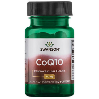 Swanson CoQ10 50 ks, gélové tablety, 100 mg