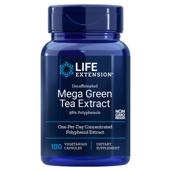 Life Extension Decaffeinated Mega Green Tea Extract 100 ks, kapsle