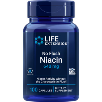 Life Extension No Flush Niacin 100 ks, kapsle