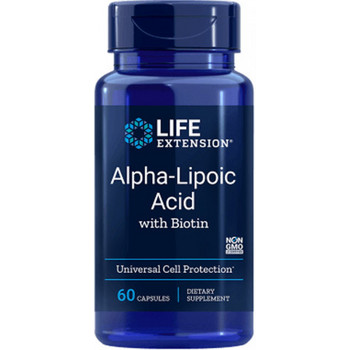 Life Extension Alpha-Lipoic Acid with Biotin 60 ks, kapsle