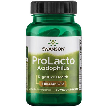 Swanson ProLacto Acidophilus 60 ks, vegetariánská kapsle, 4 Billion CFU+