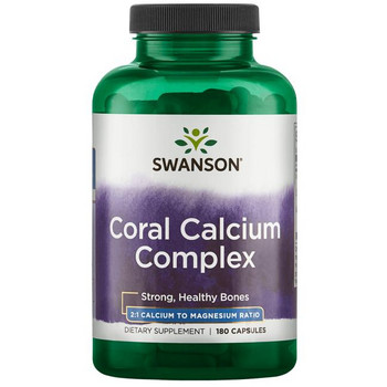 Swanson Coral Calcium Complex 180 ks, kapsle