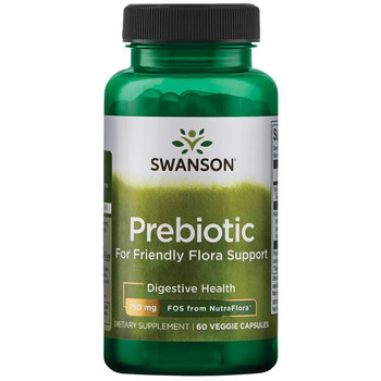 Swanson NutraFlora 60 ks, vegetariánská kapsle, 375 mg, EXP. 08/2025