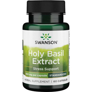 Swanson Holy Basil Extract 60 ks, kapsle, 400 mg