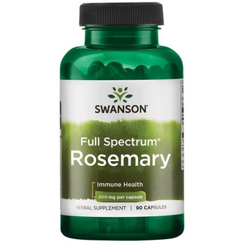 Swanson Rosemary 90 ks, kapsule, 400 mg