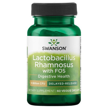 Swanson Lactobacillus Rhamnosus with FOS 60 ks, vegetariánská kapsle, 5 Billion CFU
