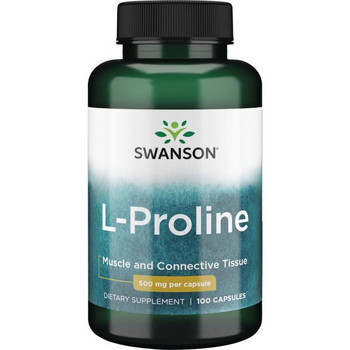 Swanson L-Proline 100 ks, kapsle, 500 mg, EXP. 10/2025