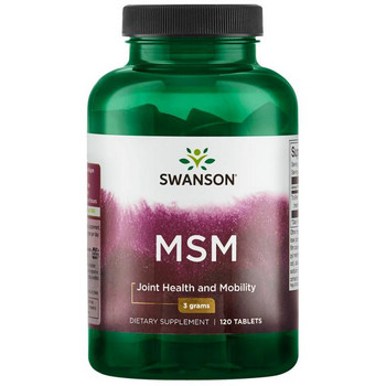 Swanson ULTRA MSM 120 ks, tablety, 1,5 grams