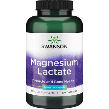 Swanson Magnesium Lactate 120 ks, kapsle, 84 mg