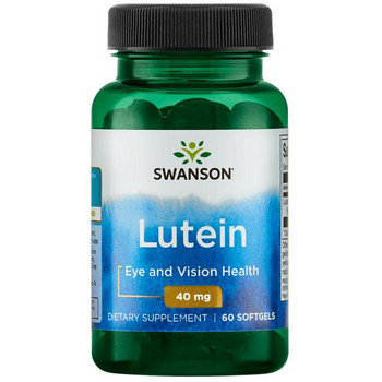 Swanson Lutein 60 ks, gélové tablety, 40 mg