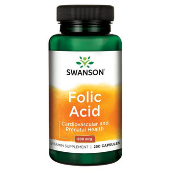 Swanson Folic Acid 250 ks, kapsle, 800 mcg