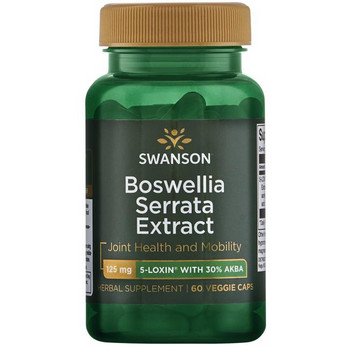 Swanson Boswellia Serrata Extract 60 ks, vegetariánská kapsle, 125 mg