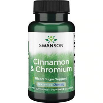 Swanson Cinnamon & Chromium 60 ks, vegetariánská kapsle
