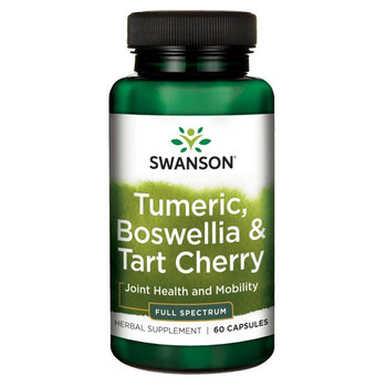 Swanson Turmeric, Boswellia & Tart Cherry 60 ks, kapsle
