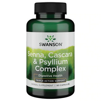 Swanson Senna, Cascara & Psyllium Complex 90 ks, kapsle