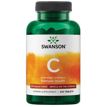 Swanson Buffered C 250 ks, tablety, 500 mg