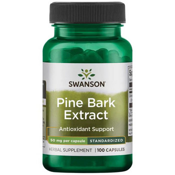 Swanson Pine Bark Extract 100 ks, kapsle, 50 mg