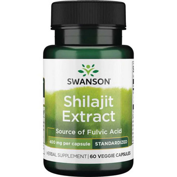 Swanson Shilajit Extract 60 ks, vegetariánská kapsle, 400 mg