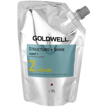 Goldwell Structure + Shine Agent 1 Softening Cream 400 ml, 2 - medium - barvené nebo melírované vlasy (do 30%)