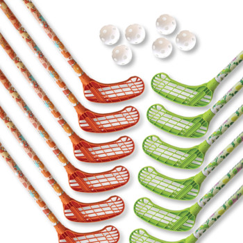 Eurostick Splash 80/91cm Team set oranžová / zelená, 80cm (=90cm), (9 - 12 rokov)