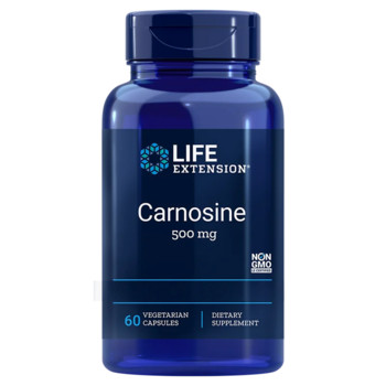 Life Extension Carnosine 60 ks, vegetariánská kapsle, 500 mg, EXP. 09/2025