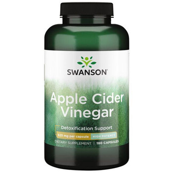 Swanson Apple Cider Vinegar 180 ks, kapsle, 625 mg, EXP. 06/2025