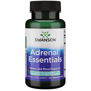 Swanson Adrenal Essentials 60 ks, vegetariánská kapsle