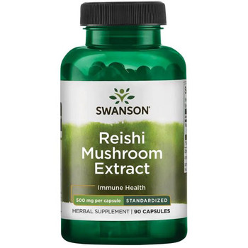 Swanson Reishi Mushroom Extract 90 ks, kapsule, 500 mg