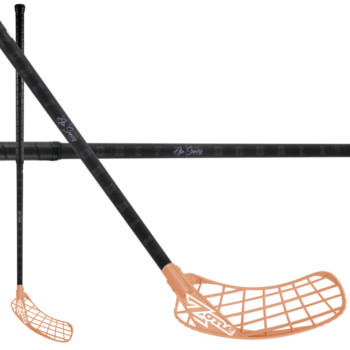 Zone floorball HYPER AIR UL 29 black/ice purple čierna / fialová, Pravá (pravá ruka dole), 92cm (=102cm)