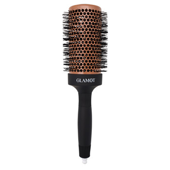 Glamot Ionic Ceramic Round Brush 53 mm, Bronzová-černá