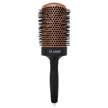 Glamot Ionic Ceramic Round Brush 65 mm, Bronzová-černá