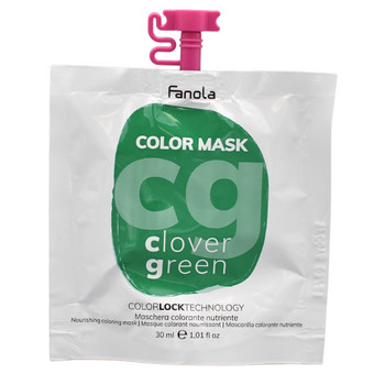 Fanola Color Mask Colored Hair Mask 30 ml, Clover Green