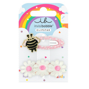 Invisibobble Kids Snap Clipstar Happy Spring Bee 2 ks, Happy Spring Bee